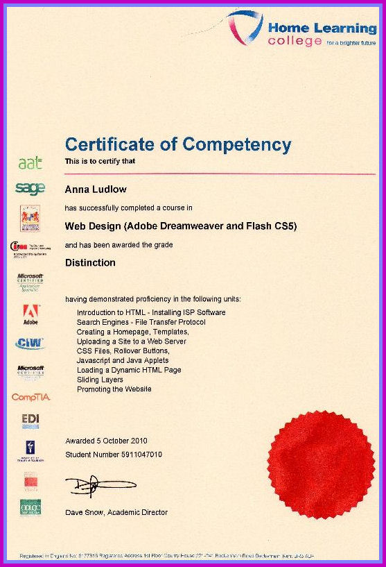 Web Qualification Certificate