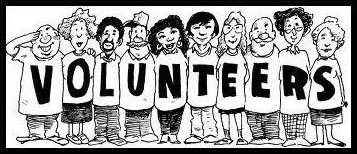 Cartoon of Volunteers all shapes and sizes