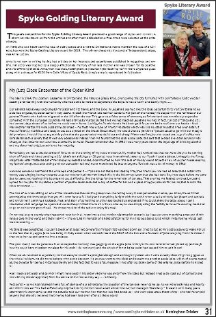 Published page of winning entry